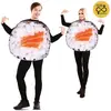 Witbaard Verkleedkostuum Sushi Maki Polyester Zwart/wit Maat M/l