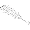 Grille de Barbecue - SAUVIC - Poissons - 13,5 x 54 cm - Blanc