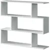 CALICOSY Étagère avec 3 compartiments - L110 cm - 110 cm X 24 cm X 97 cm - ATHENA Blanc