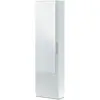 Meuble à chaussures - 1 porte 1 miroir - blanc - 50x 22 x 180 cm - KRISTAL