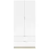 Armoire 2 portes et 2 tiroirs nordik 52 cm Multicolor