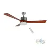 Suinga - Ventilateur de plafond Orbegozo CP97132, 3 pales en bois, lum...