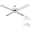 Suinga - Ventilateur de plafond Orbegozo sans lumière CF07132B, 4 pales réversibles, blanc