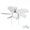 Suinga - Ventilateur de plafond Orbegozo avec lumière, 6 pales, 3 vite...