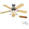 Suinga - Ventilateur de plafond Orbegozo avec lumière, 5 pales réversibles, 3 vitesses, CT12105