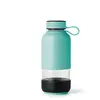 Lékué Bottle To Go drinkfles uit glas turkoois 600ml