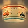 Dalber Plafonnier pour enfant Police et Pompiers enfants