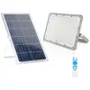 Projecteur extérieur à led avec panneau solaire, batterie et télécomma...