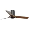Faro Mini Punt Tub Petit Ventilateur De Plafond Dc Noir Et Bois Foncé ...
