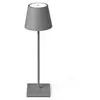 Lampe de jardin grise - FARO - Toc - LED intégrée - Extérieur - Métal