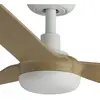 Faro PUNT Ventilateur de plafond blanc à 3 pales en bois clair avec mo...