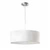 SEVEN-Suspension Cylindre Textile Ø50cm Blanc Faro