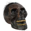 ATOSA Crâne Tête de Mort Vaudou - Article de décoration - Marron - Polyester - 19cm de haut