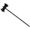 Atosa Grote hakbijl - zwart - plastic - 105 cm - Halloween/ridders verkleed wapens accessoires