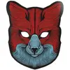 Masque de Loup à Led - ATOSA - Accessoire de Déguisement - Noir - Mixt...