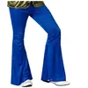 Donkerblauwe discobroek voor mannen - Verkleedkleding - Maat XS/S