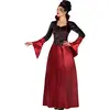 "Rood en zwart Halloween kostuum van vampier voor dames - Verkleedkleding - XL"