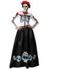 Atosa Mexicaans Catrina-skeletkostuum Veelkleurig M-L