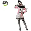 Atosa Déguisement clown Halloween robe blanche pour femme adulte M