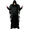 Atosa Déguisement ange noir avec ailes pour homme adulte XS