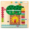 Cayro -8107 Calendrier d'apprentissage Bois multidiome, Multicolore (8107)