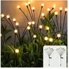COOCHEER Lampes solaires d'extérieur, lot de 2, 10 LED, lucioles solai...