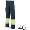 Pantalon Polyester/Coton Bicolore Bleu/Jaune Haute Visibilité Taille 40 - 388PFXYFA/40 Marca