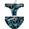 Turbo Supermad Zwemslip Blauw,Zwart S Man