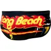 Turbo Long Beach Zwemslip Zwart XL Man