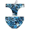 Turbo Mural Zwemslip Blauw,Zwart M Man