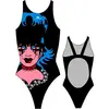 Turbo Gothic Zwemkleding Zwart 5XL Vrouw