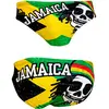 Turbo Jamaica Skull Vintage 2013 Waterpolo Zwemslip Veelkleurig XL Man