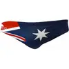 TURBO Australia Flag Zwemslip Heren - Navy - L