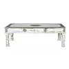 Table basse en manguier blanc vieilli