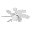 VENTILATEUR DE PLAFOND MODÈLE ARAL BLANC Ø76CM 80M3/MIN EDM