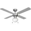 Ventilateur de plafond CARIBE 50W 85cm chrome 1xE27 60W EDM 33801