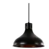 Plafonnier Métallique Vintage E27 60w Couleur Noire Ø30x25cm EDM