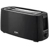 null - Grille-Pain Long Edm Double Fente Design Noir