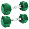 KRF Unisexe - Coupe : Home, PESA HEXAG. CUB. CAUCHO Verde 6 KG 2 Uds, taille unique