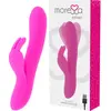 Amoressa Moressa Ethan Premium - Rabbit Vibrator - Siliconen - USB Herlaadbaar - 7 Vibraties , 4 Golvende Functies - Roze