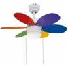 Sulion - Ventilateur de plafond Rainbow Color 76 cm avec éclairage