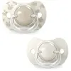 Suavinex Lot de 2 sucettes symétriques SXPro Birdies Beige (6-18 mois)