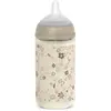 Biberon verre tétine SXPro M Wonderland Liberty beige (240 ml)
