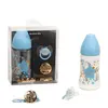 Suavinex Pack Couture Biberon 270ml + Sucette 0-4m + Attache Sucette Bleu