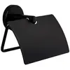 COSMIC Toilet Roll Holder Durable Steel made w- Matt BlackFinish