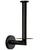 COSMIC Vertical Toilet Roll Holder Metal made w- Matt BlackFinish