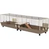 Cage TIAKI XXL pour lapin - L 240 x l 58 x H 52 cm