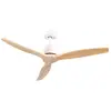 Ventilateur de Plafond 3 Pales 55W 6 Vitesses Nebraska Dayron Blanc