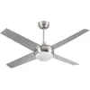 Ventilateur de Plafond avec Lumière 4 Pales 56W 6 Vitesses Montana Sil...
