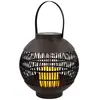 Lanterne solaire LED extérieure ronde marron 3000K 7hSevenOn Outdoor